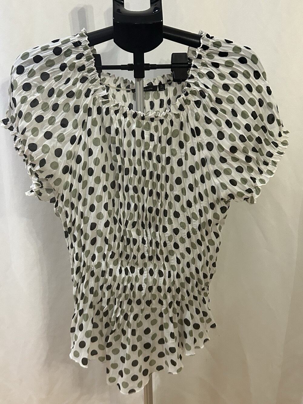 Jennifer Lloyd Polka Dot Women's Blouse size XL